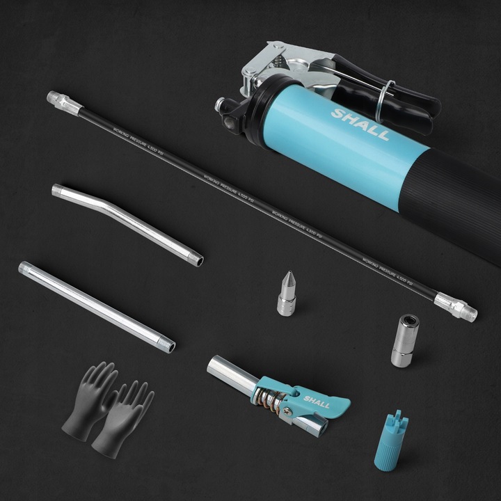 SHALL Pistolet smarowy, chwyt pistoletowy Heavy Duty 7000 PSI