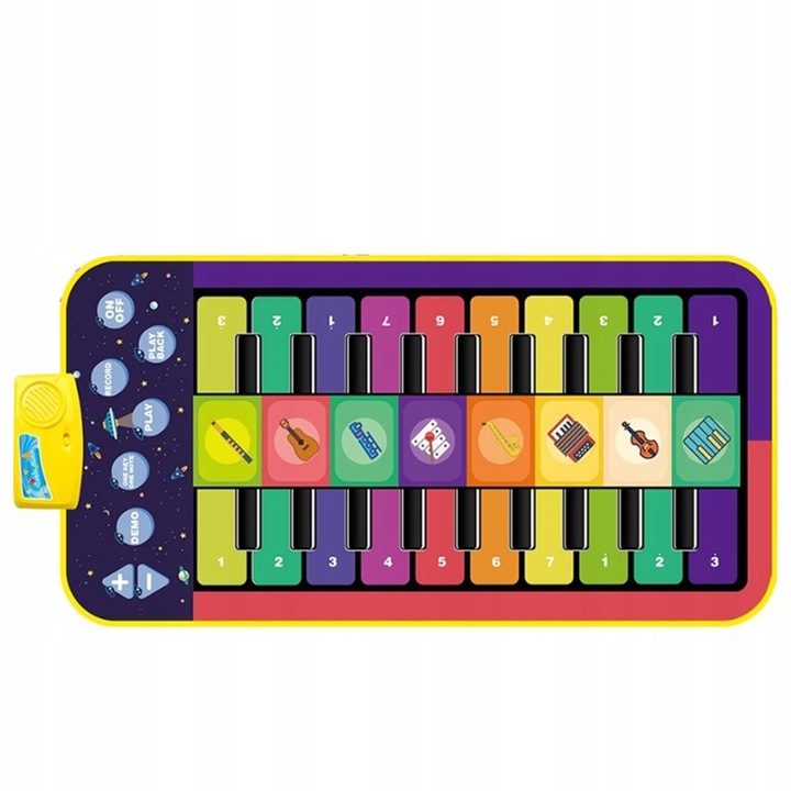 MATA DO TAŃCZENIA MUZYCZNA INTERAKTYWNA PIANINO ZRĘCZNOŚCIOWA XXL WOOPIE