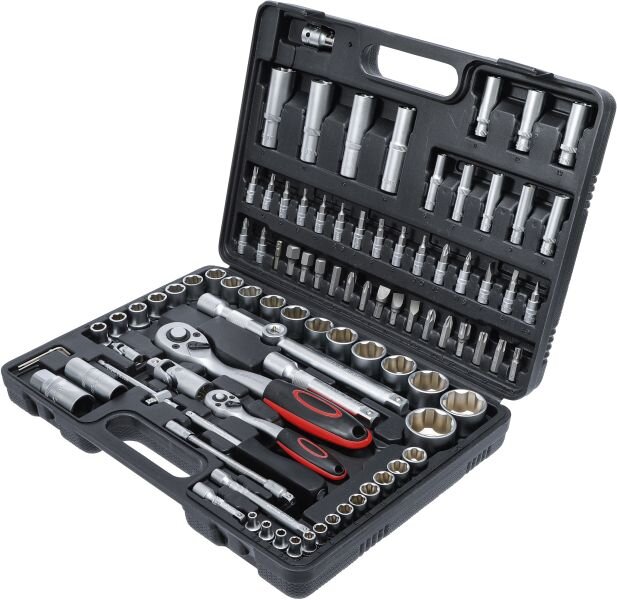 ZESTAW KLUCZY NASADOWYCH SAMOCHODOWE 94 ELEMENTÓW