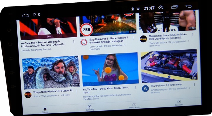 Radio dotykowe 9cali samochodowe 2/32gb USB GPS WiFi Bluetooth Android Auto