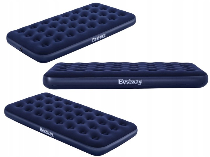 Materac Dmuchany Welurowy Jednoosobowy Łóżko Bestway 67001 188x99 MODEL2025