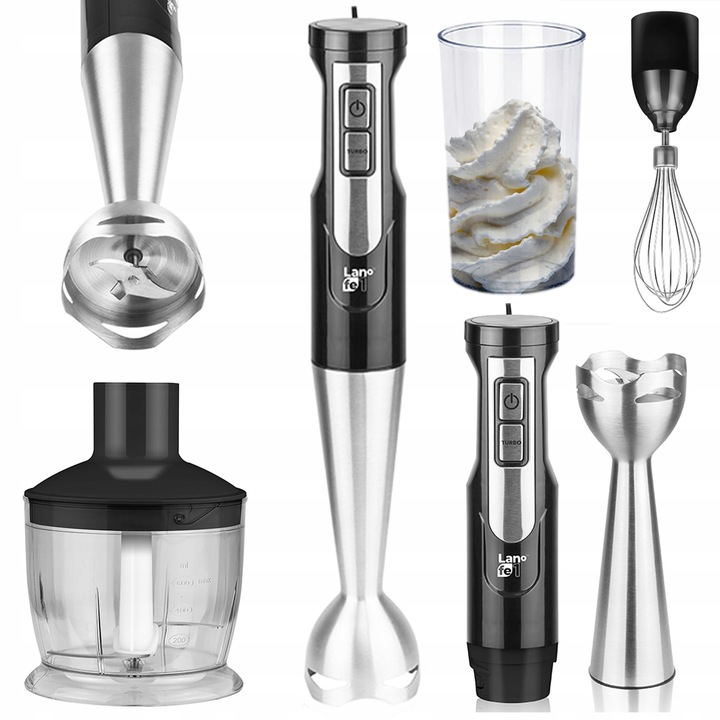 BLENDER RĘCZNY ZESTAW MIKSER MALAKSER TURBO ROBOT