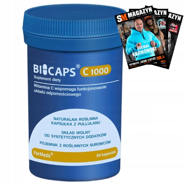 FORMEDS BICAPS WITAMINA C 1000 MG 60 KAPS KWAS ASKORBINOWY ODPORNOŚĆ