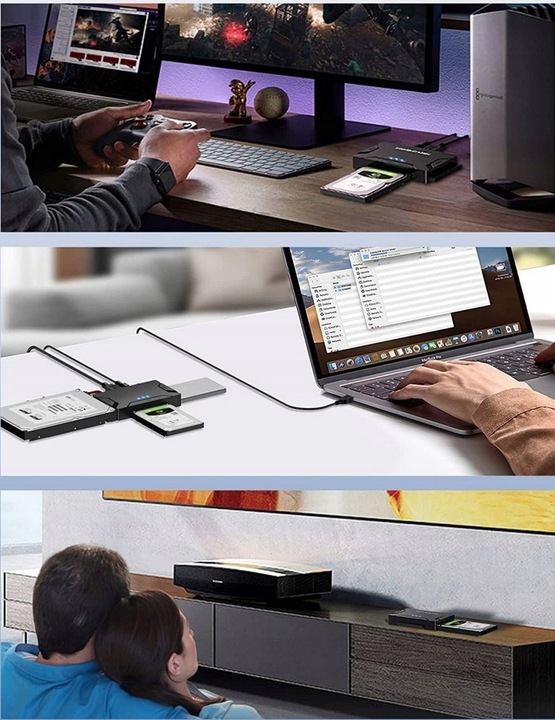 Adapter MOSTEK Dysków USB 3.0 SATA IDE 2,5 3,5 "