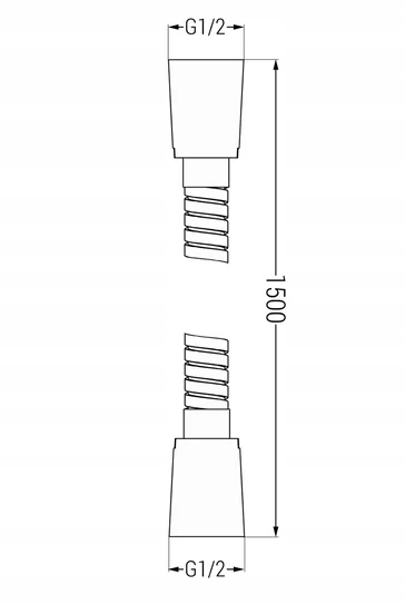 WĄŻ PRYSZNICOWY ZŁOTY 150CM