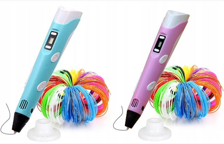 DŁUGOPIS 3D DLA DZIECI DRUKARKA 3D MAGICZNY DŁUGOPIS 3D + WKŁADY 110 METRÓW