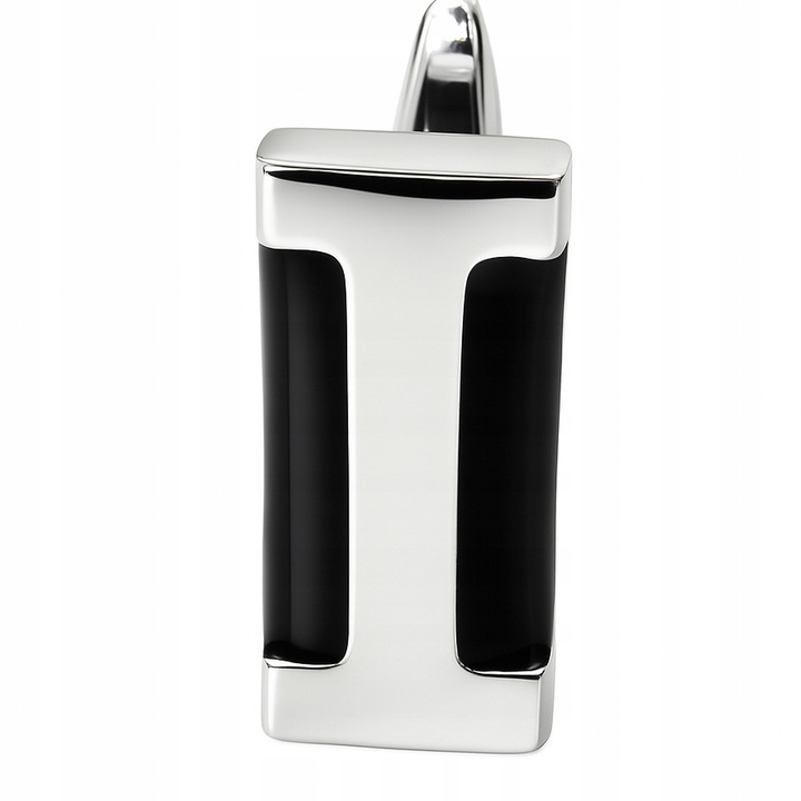 Srebrne spinki do mankietów koszuli stal szlachetna chirurgiczna 316L