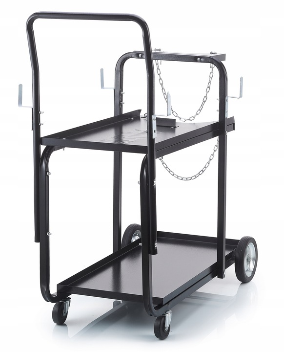 WÓZEK SPAWALNICZY DO SPAWAREK półką butle WÓZEK warsztatowy MMA MIG MP0182