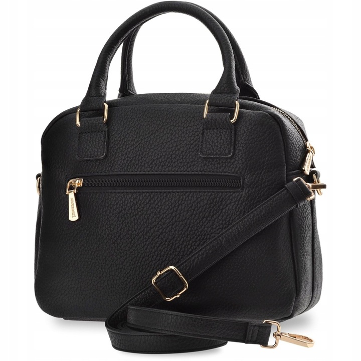 Monnari Kuferek Do Ręki Na Ramię Klasyczna Torba Torebka Damska Czarna