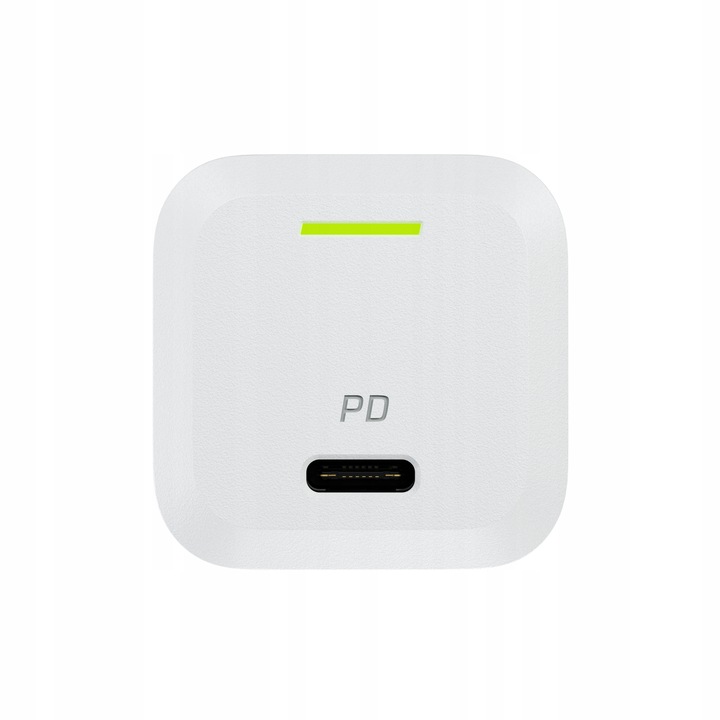 Biała Szybka Ładowarka GC Power GaN 33W 1x USB-C Power Delivery do telefonu