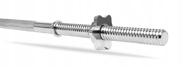 GRYF PROSTY STALOWY GWINTOWANY SZTANGA DO ĆWICZEŃ Z ZACISKAMI 180 cm 25mm