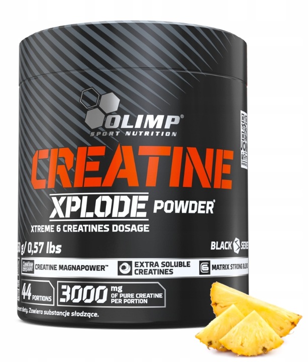OLIMP CREATINE XPLODE ANANAS 260G KREATYNA SIŁA STACK