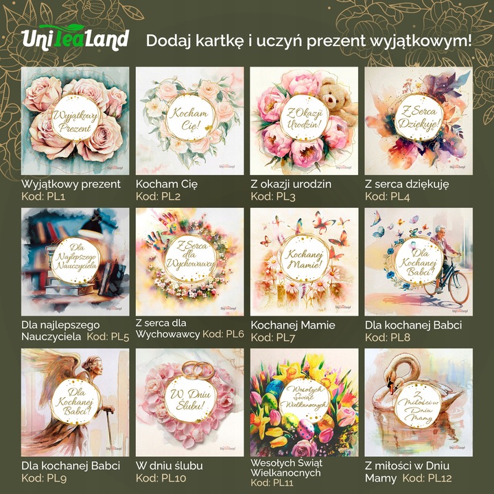 Zestaw Prezentowy, Kosz Herbat Mix na Urodziny dla Mamy, Nauczyciela