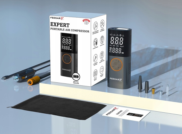 Feegar Pompka elektryczna Kompresor do auta 12V