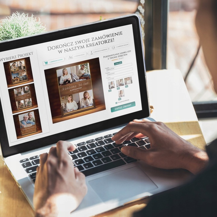 Ramka Zdjęcie na Szkle Lampka Nocna LED 3D XL Piosenka Spotify Walentynki