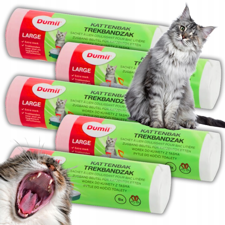 5x WORKI DO KUWETY MOCNE Z TAŚMĄ WYTRZYMAŁE 40 SZT XL DUMIL