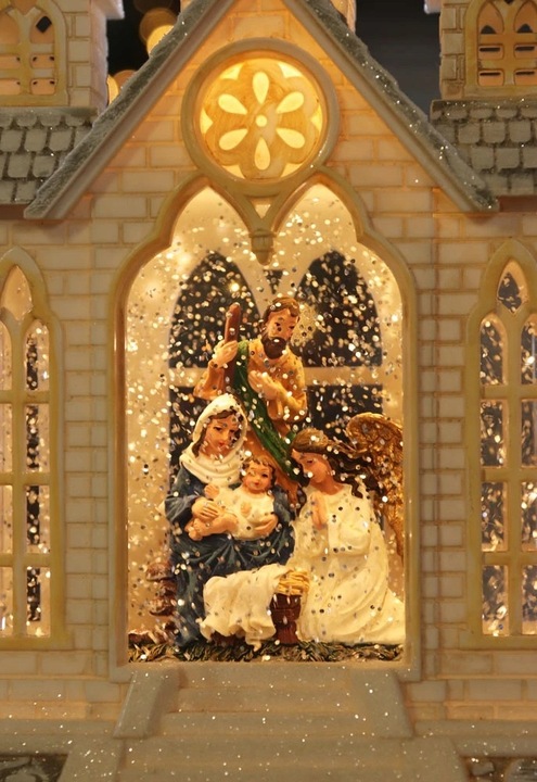 SZOPKA BOŻONARODZENIOWA ŚWIECI GRA KOLĘDA LAMPION pozytywka HURT