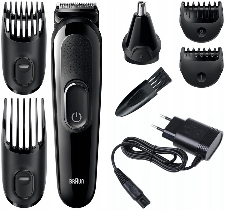 BEZPRZEWODOWA golarka TRYMER do ciala zarostu włosów BRAUN Sharp Blades