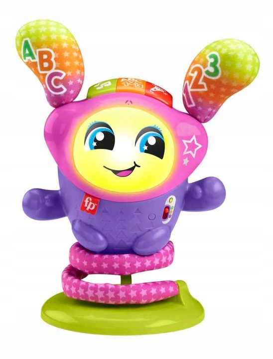 FISHER PRICE INTERAKTYWNA TANECZNA DJ-ka zabawka edukacyjna +9m HRD21