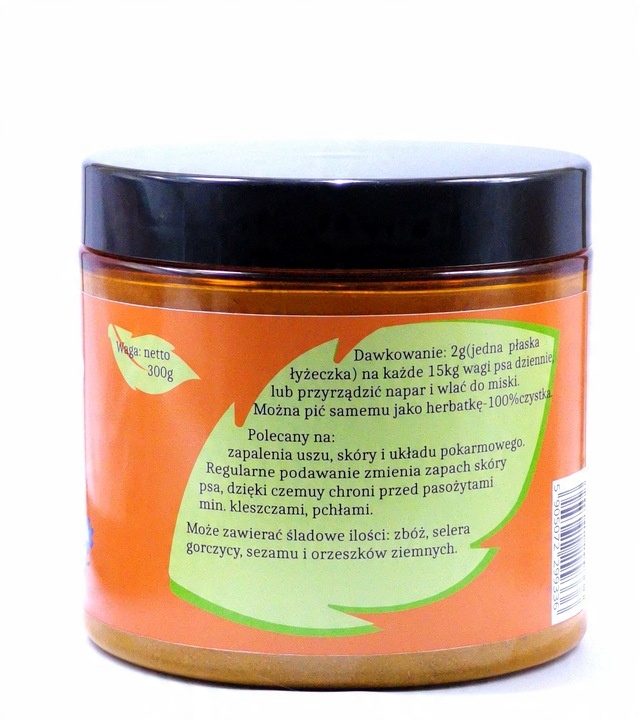 Suplement Do michy Czystek 100% dla psa sproszkowany pasożyty sierść 300g