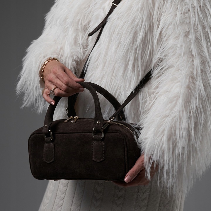 Torebka Damska, zamszowa Michela-M Espresso