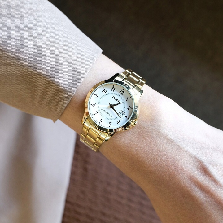 ZEGAREK DAMSKI CASIO LTP-V004G-7BUDF + BOX +GRAWER