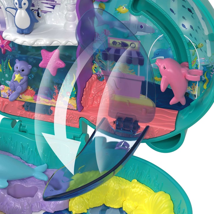 POLLY POCKET Oceanarium wyderki Zestaw kompaktowy