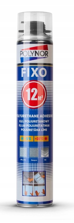 POLYNOR FIXO klej do styropianu EPS XPS g-k Pianoklej MOCNY 144 m2 + GRATIS