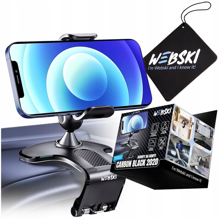 UCHWYT DO SAMOCHODU NA TELEFON KOKPIT DESKĘ KLIPS