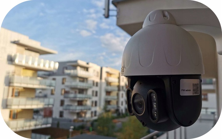 ZEWNĘTRZNA BEZPRZEWODOWA KAMERA WIFI OBROTOWA IP 5Mpx MONITORING DVS LED IR