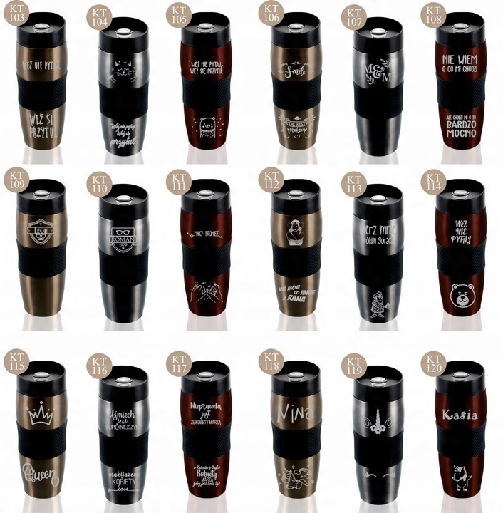 KUBEK TERMICZNY Z GRAWEREM prezent dla strażaka