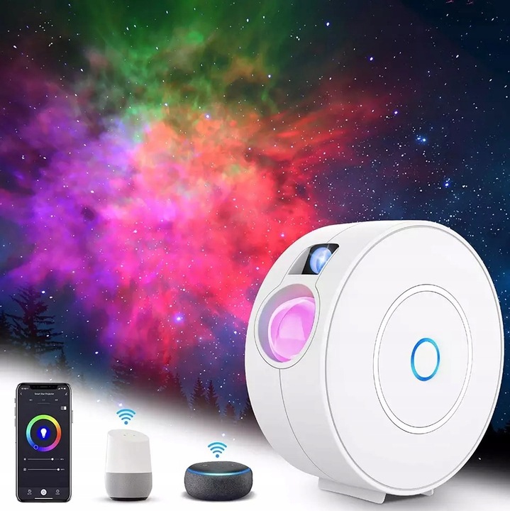 PROJEKTOR GWIAZD LAMPKA NOCNA RZUTNIK LED DO SYPIALNI DLA DZIECI NA PREZENT