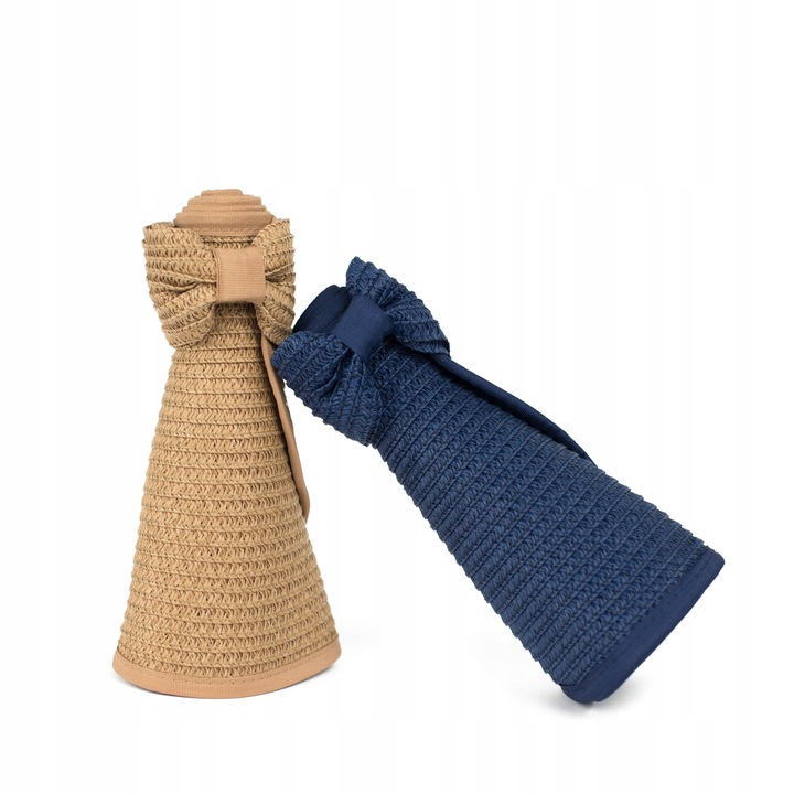 Daszek Przeciwsłoneczny na Lato Słońce GRANATOWE Rondo Duże Szerokie