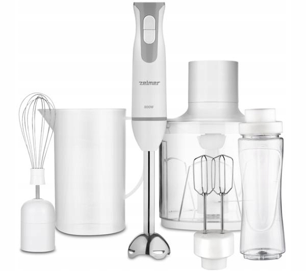 Blender ręczny Zelmer ZHB4555S 800W Rozdrabniacz do Miksowania Ubijania