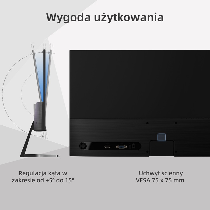 Monitor Bezramkowy 22" CHiQ 22F650,100 Hz + FreeSync, FHD PC