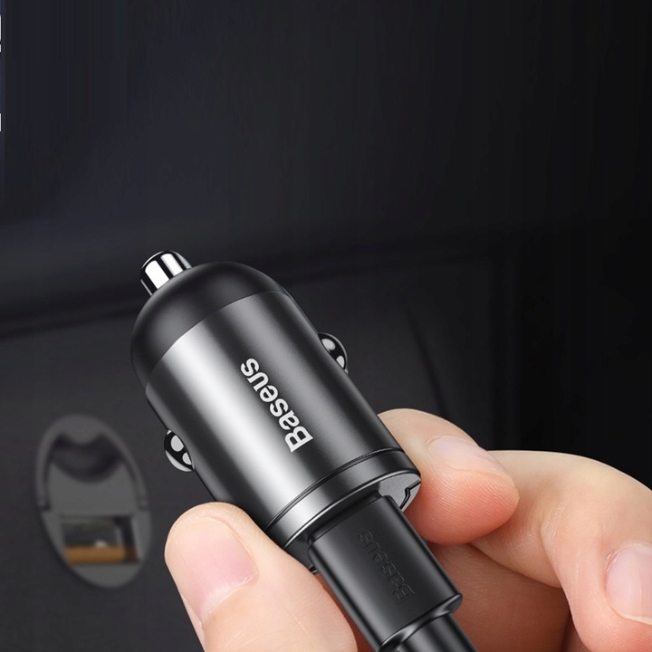 MINI ŁADOWARKA SAMOCHODOWA BASEUS USB-C QC PD 30W