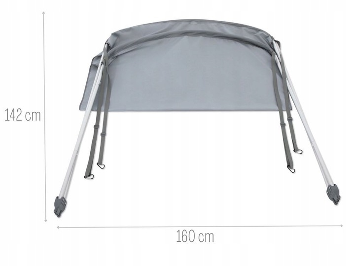 Baldachim Zadaszenie Obudowa Daszek Bimini Top do Pontonu Intex 68600