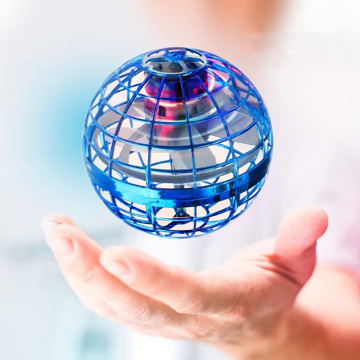 LATAJĄCA PIŁKA LATAJĄCA BOOMERANG SPINNER KULA STEROWANY RĘKĄ LED