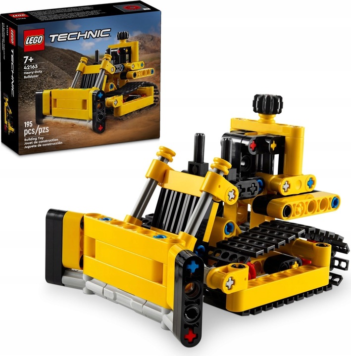 LEGO TECHNICS 42163 Buldożer do zadań specjalnych - Spychacz + TORBA LEGO