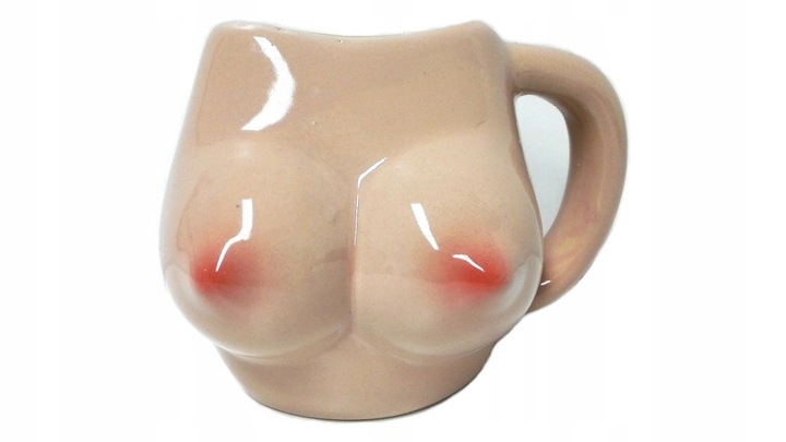 KUBEK ceramiczny PIERSI - cycki BIUST - dla faceta
