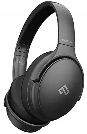 Słuchawki z redukcją szumów Bluetooth 5.0, bezprzewodowe słuchawki nauszne,