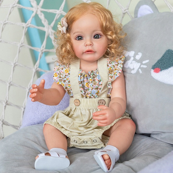 Lalka realistyczna odrodzona dziecko 55cm zmywalny, Jak prawdziwe niemowlę