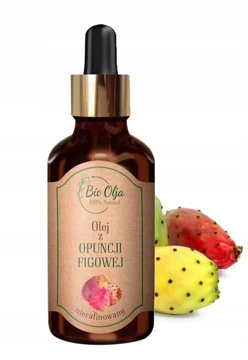 LUKSUSOWY Olej z OPUNCJI Figowej Nierafinowany z MAROKO 50ML BioOlja