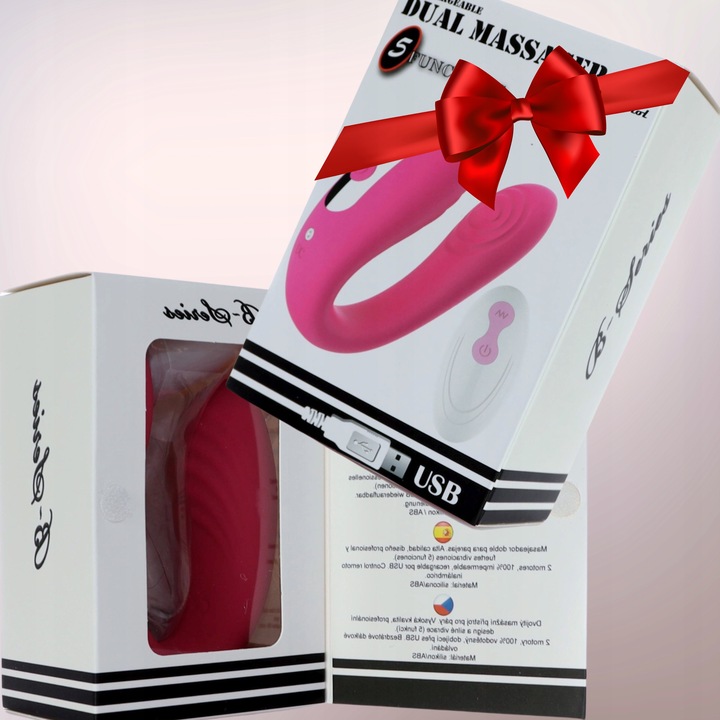 WIBRATOR DLA PAR masażer punktu G łechtaczki i penisa prezent NA WALENTYNKI