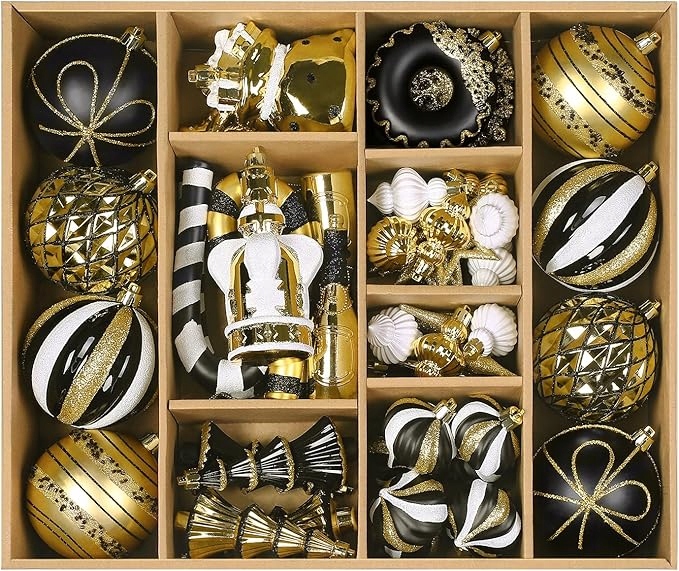 70 sztuk zestaw ozdób choinkowych nietłukące plastikowe bombki na choinkę