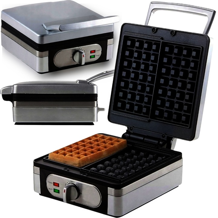 GOFROWNICA 1400W XXL 2 CHRUPIĄCE PUSZYSTE GOFRY XXL DUŻA SOLIDNIE WYKONANA