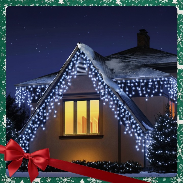 SOPLE LED 500 LAMPKI ZIMNE WISZĄCE 24M ZEWNĘTRZNE WEWNĘTRZNE EFEKT FLASH