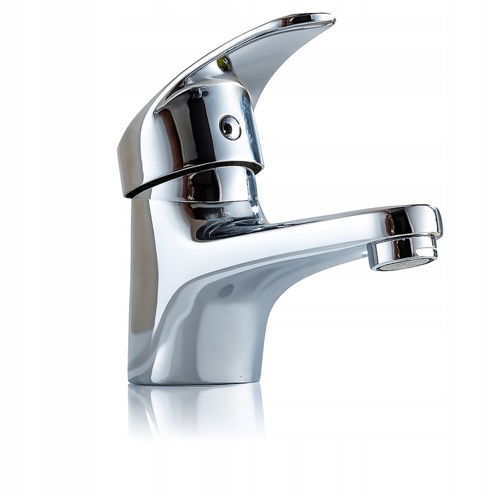 BATERIA UMYWALKOWA NISKA ŁAZIENKOWA NABLATOWA CHROM KRAN DO UMYWALKI MAŁA