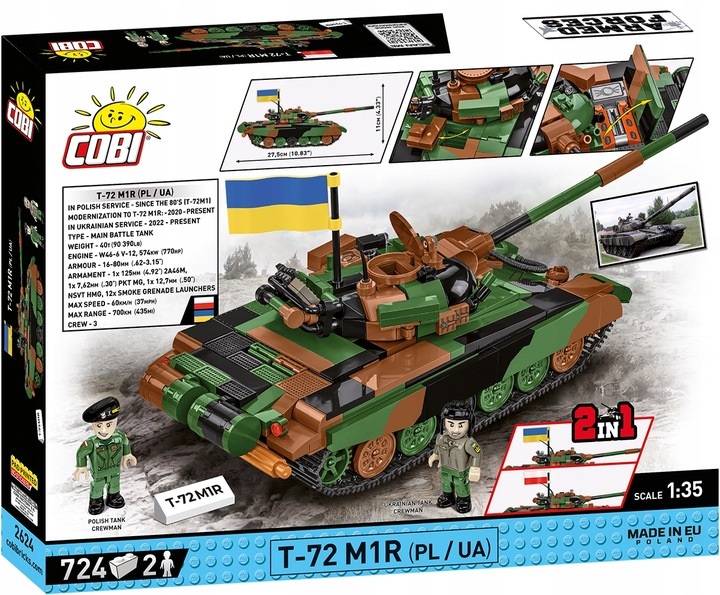 cobi 2624 Czołg T-72M1R ARMED FORCES T-72M1R (PL/UA)