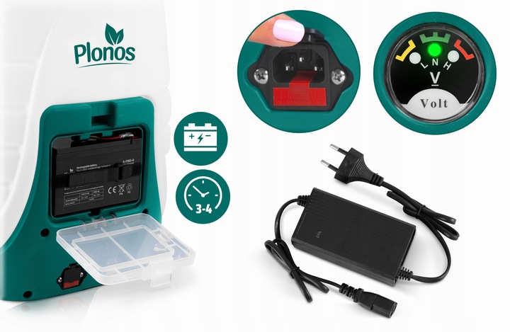 Opryskiwacz akumulatorowy ciśnieniowy plecakowy elektryczny 18l LANCA 100cm